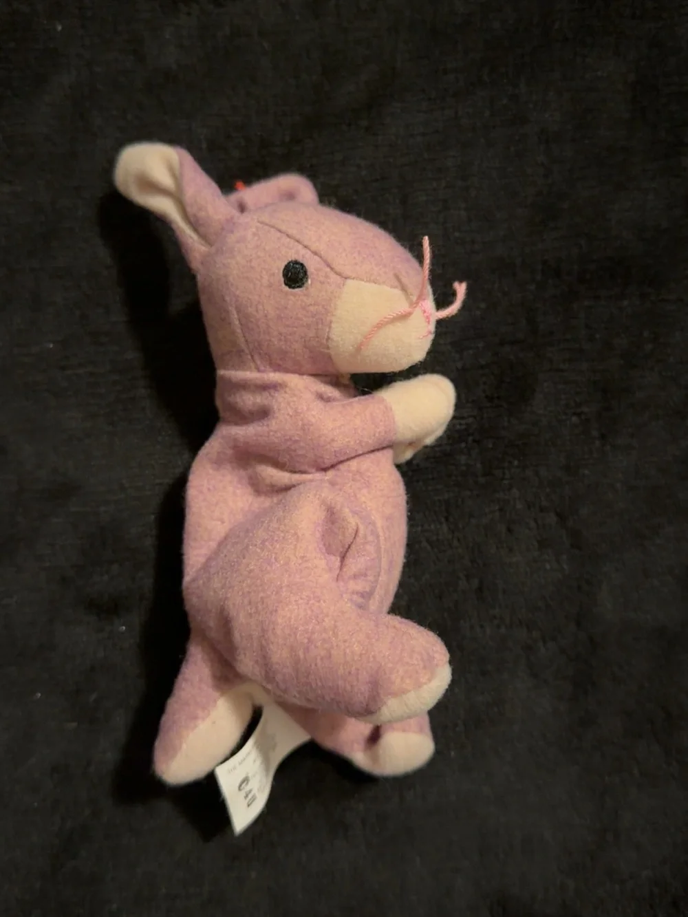 Ty Bunny Beanie Baby Plush with Heart Tag
